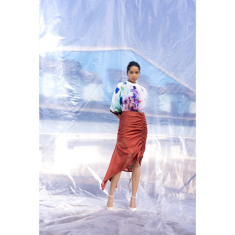 BENNCH Brown Midi Skirt