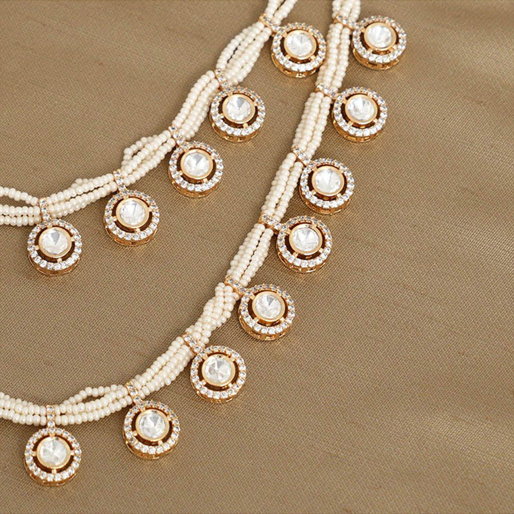 Beryachi Ritika Pearls Necklace and Earrings