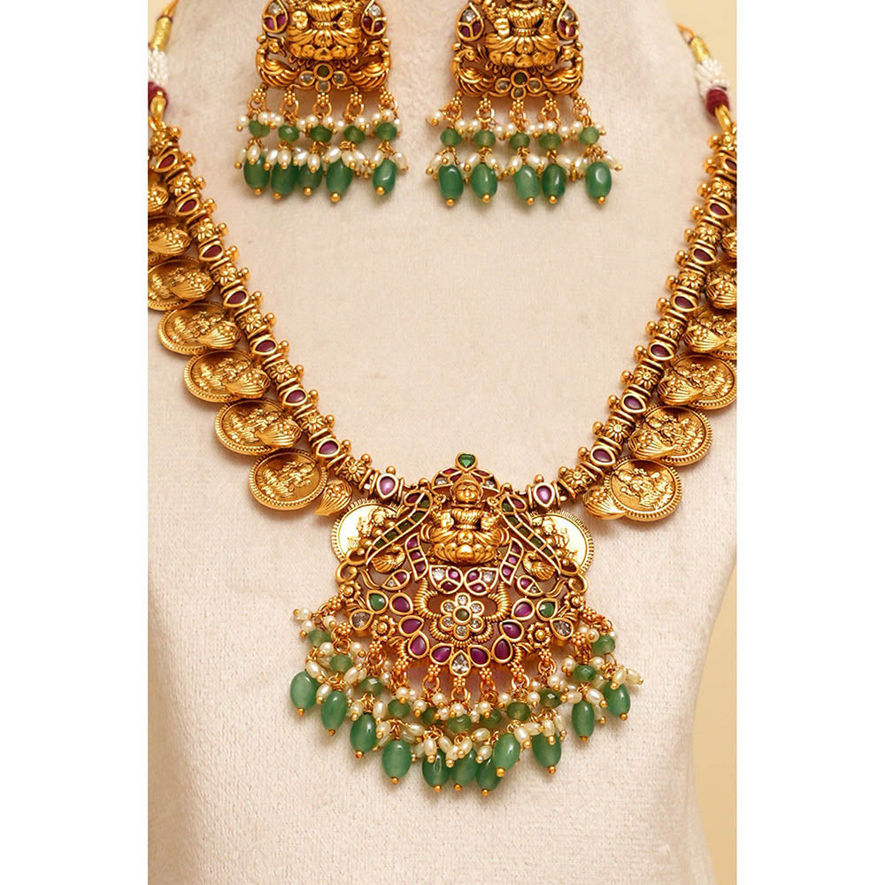 Beryachi Saraswati Temple Necklace and Earrings