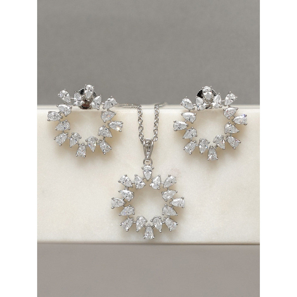 Beryachi Anna Valentine Diamante Necklace and Earrings