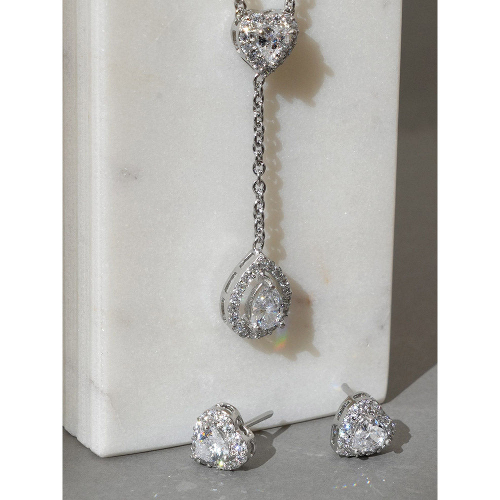Beryachi Forever Mine Diamante Necklace and Earrings