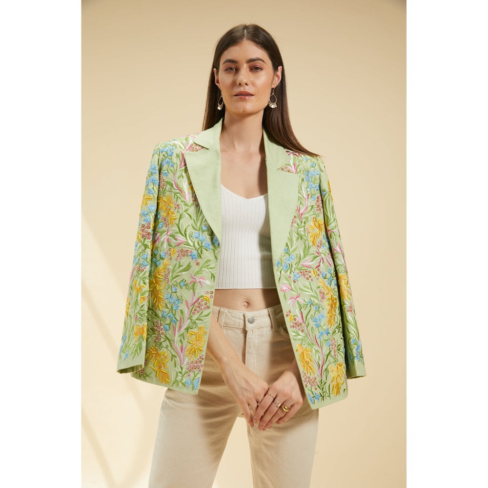 BETRUE The Embroidered Orient Sea Blazer