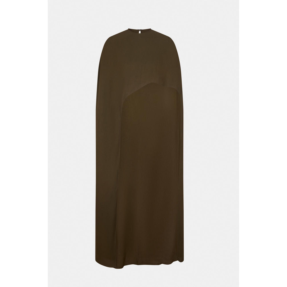 BEYOND Olive Alaia Asymmetrical Overlay Top