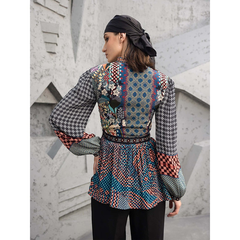 Bhanuni by Jyoti Iron Multi-Colour Top