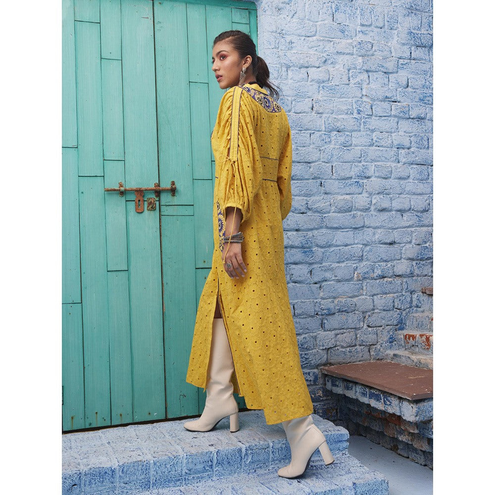 Bhanuni by Jyoti Banana Yellow Maxi Dress
