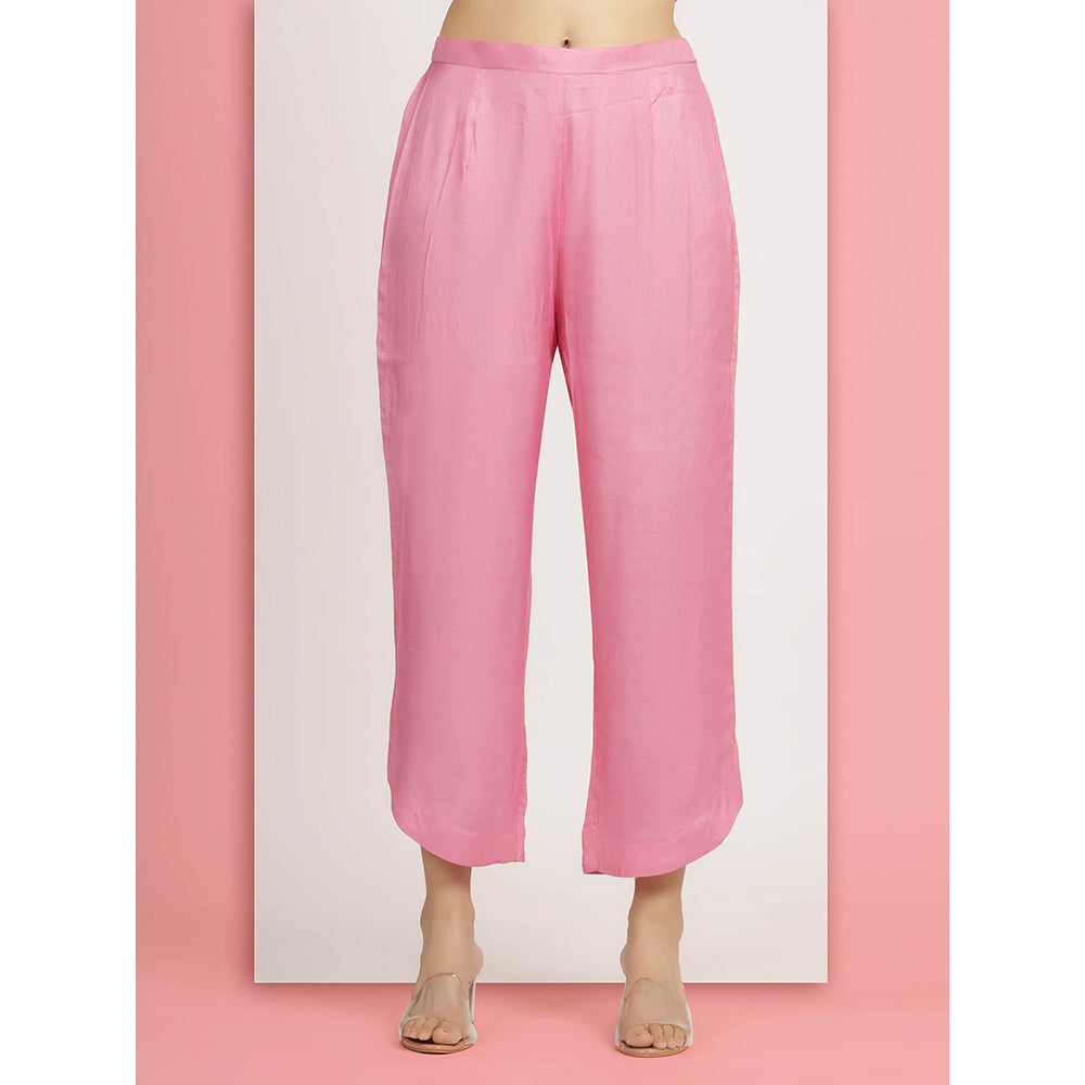 Bha-Sha Pink Rakhi Kurta With Pant