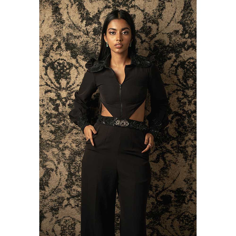Jigar and Nikita Black Jumpsuit