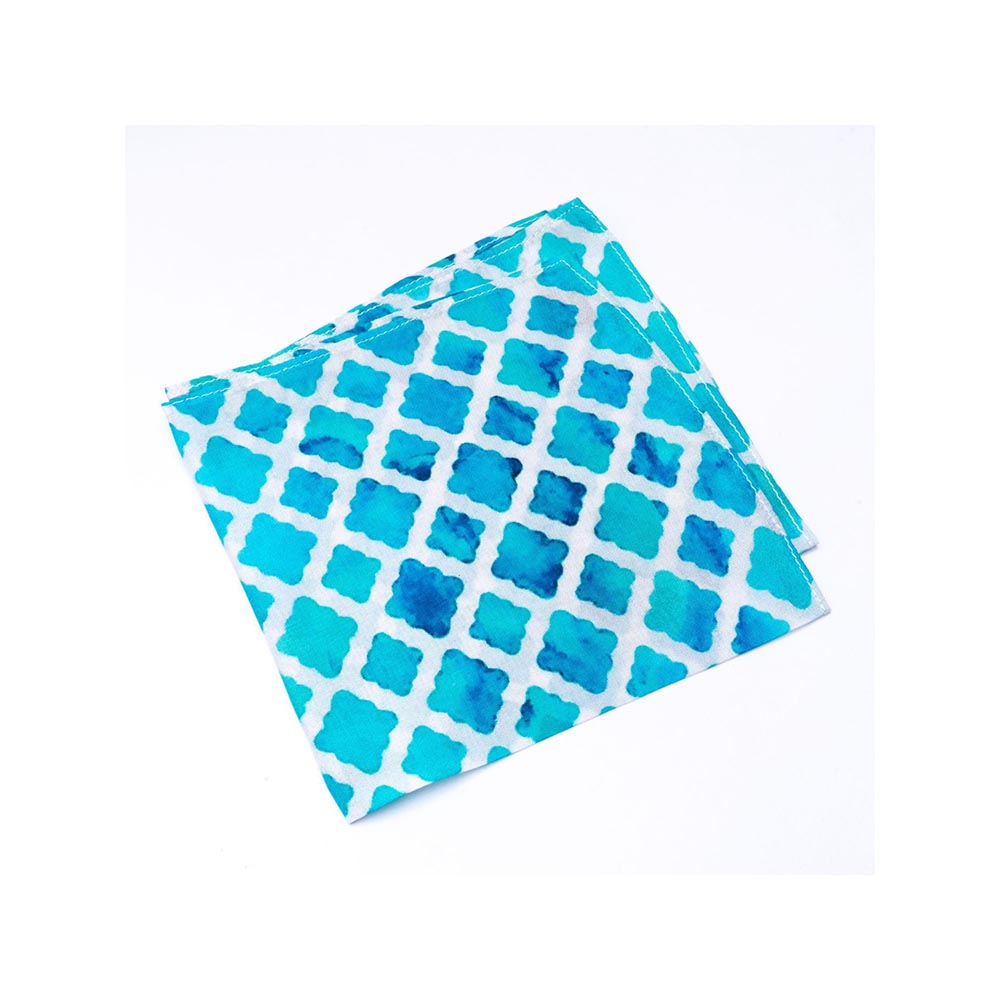 Bubber Blu Pacific Pocket Square