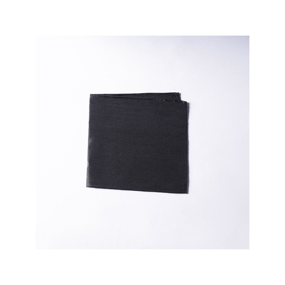 Bubber Blu Black Pocket Square