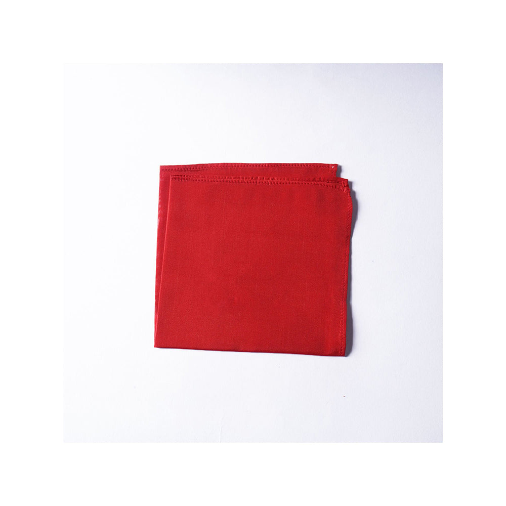 Bubber Blu Red Pocket Square