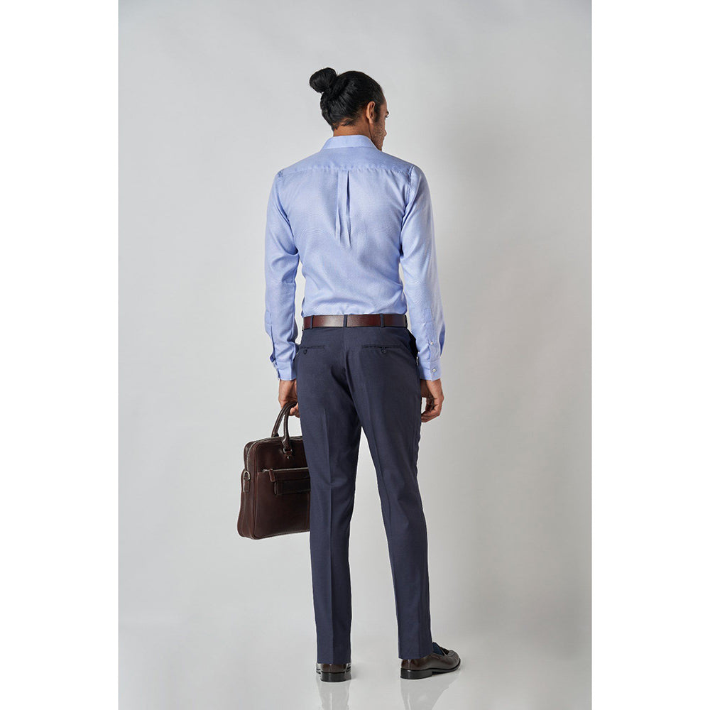 Bubber Blu Brando Powder Light Blue Classic Shirt