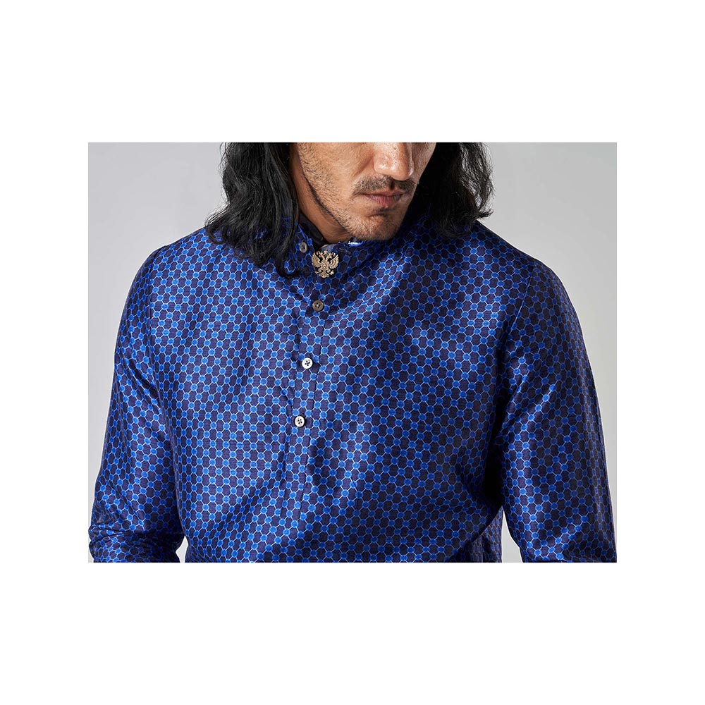 Bubber Blu Hudson Navy Orbit Kurta