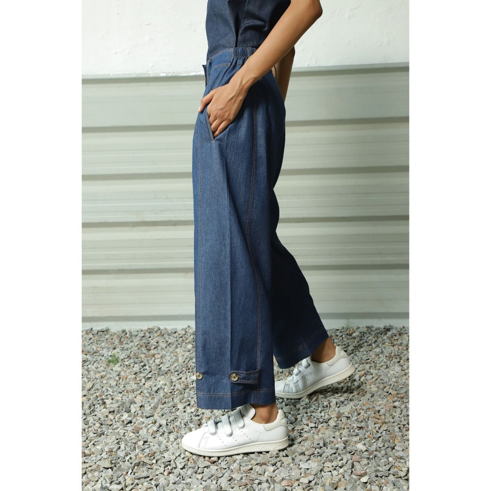 CANOOPI Denim Blue Date Duo Co Ord (Set of 2)
