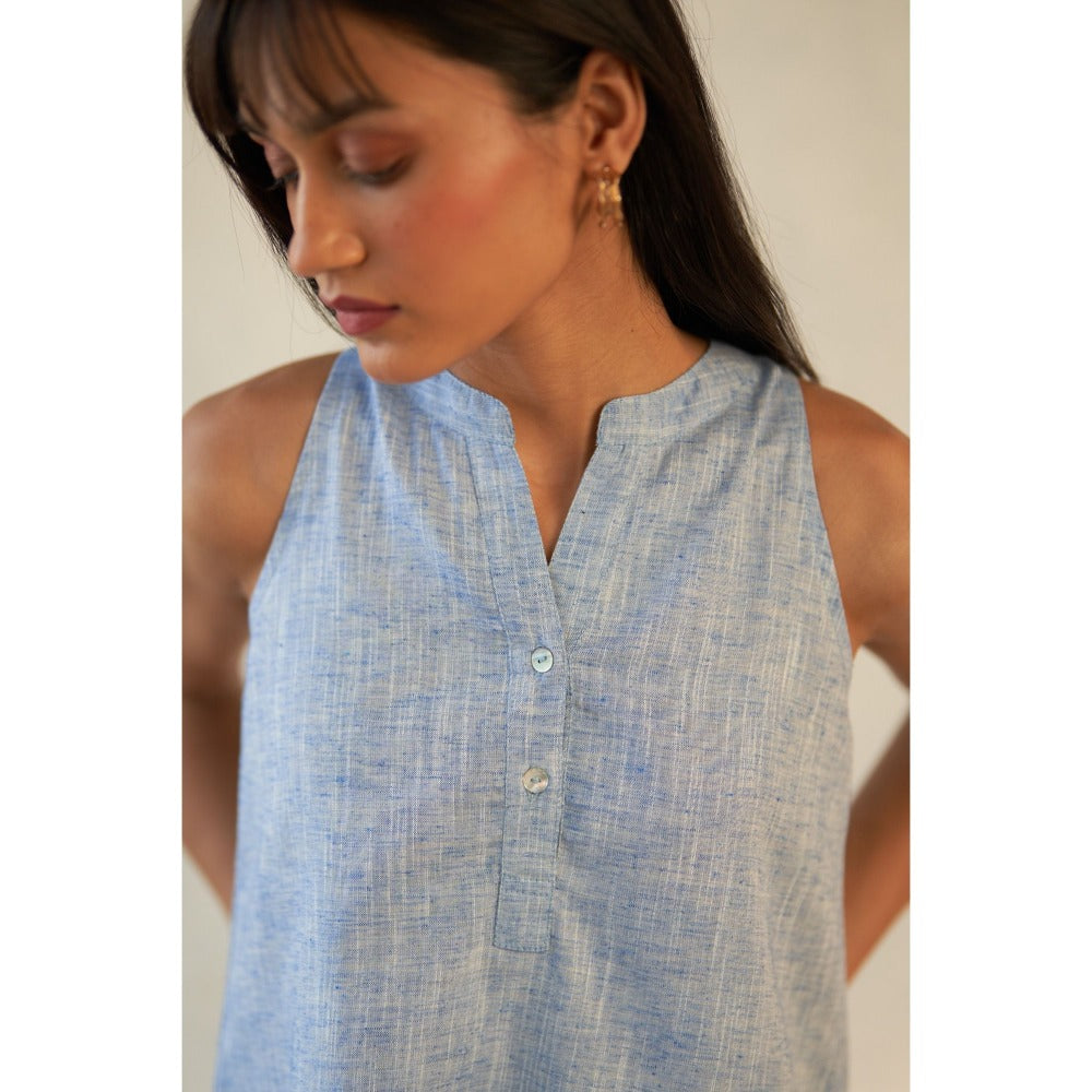 CANOOPI Blue Nesta Textured Co Ord (Set of 2)