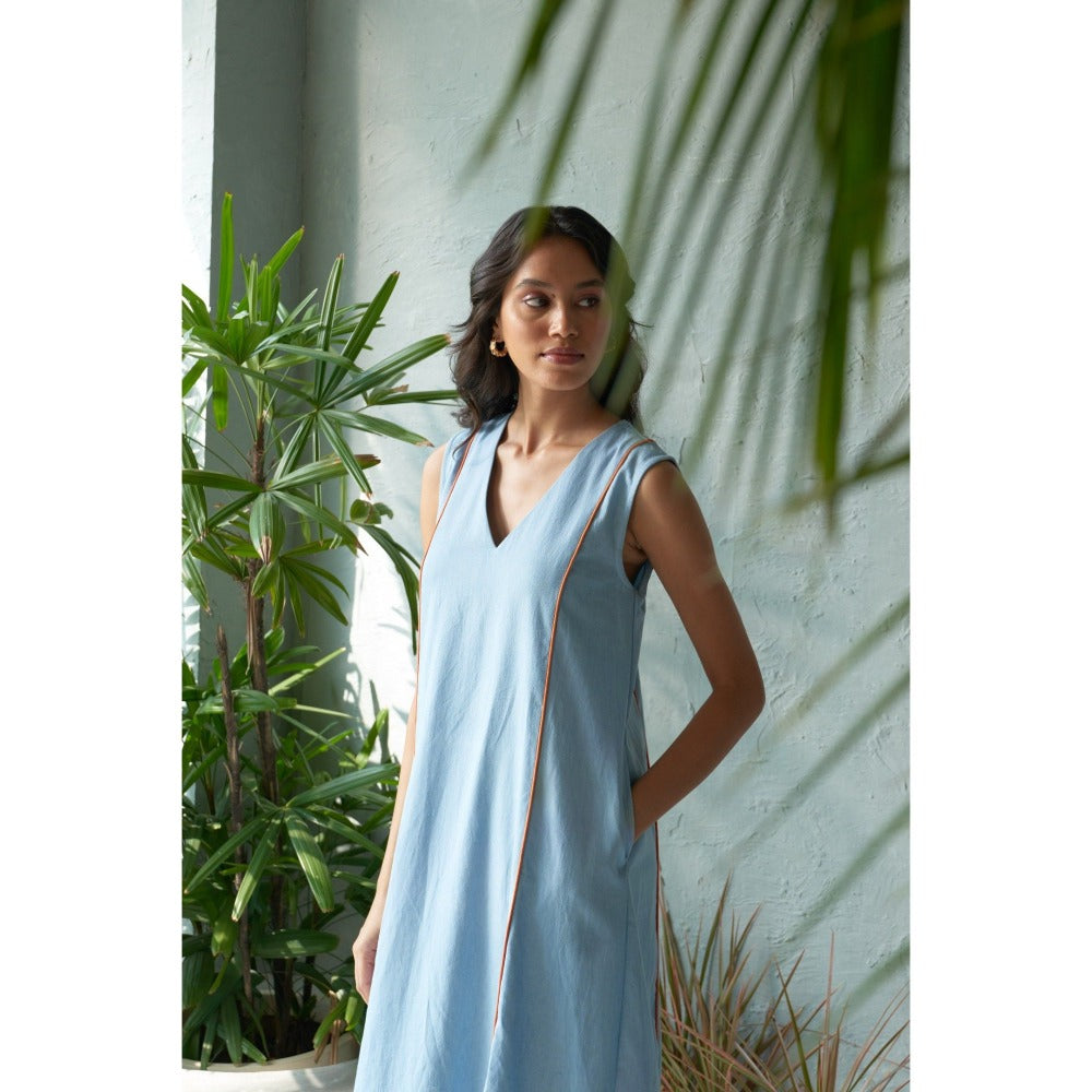 CANOOPI Blue Mist Wash Midi Dress
