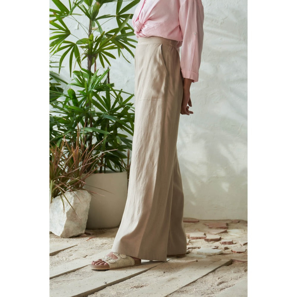 CANOOPI Blush & Frappe Shirt with Trouser (Set of 2)