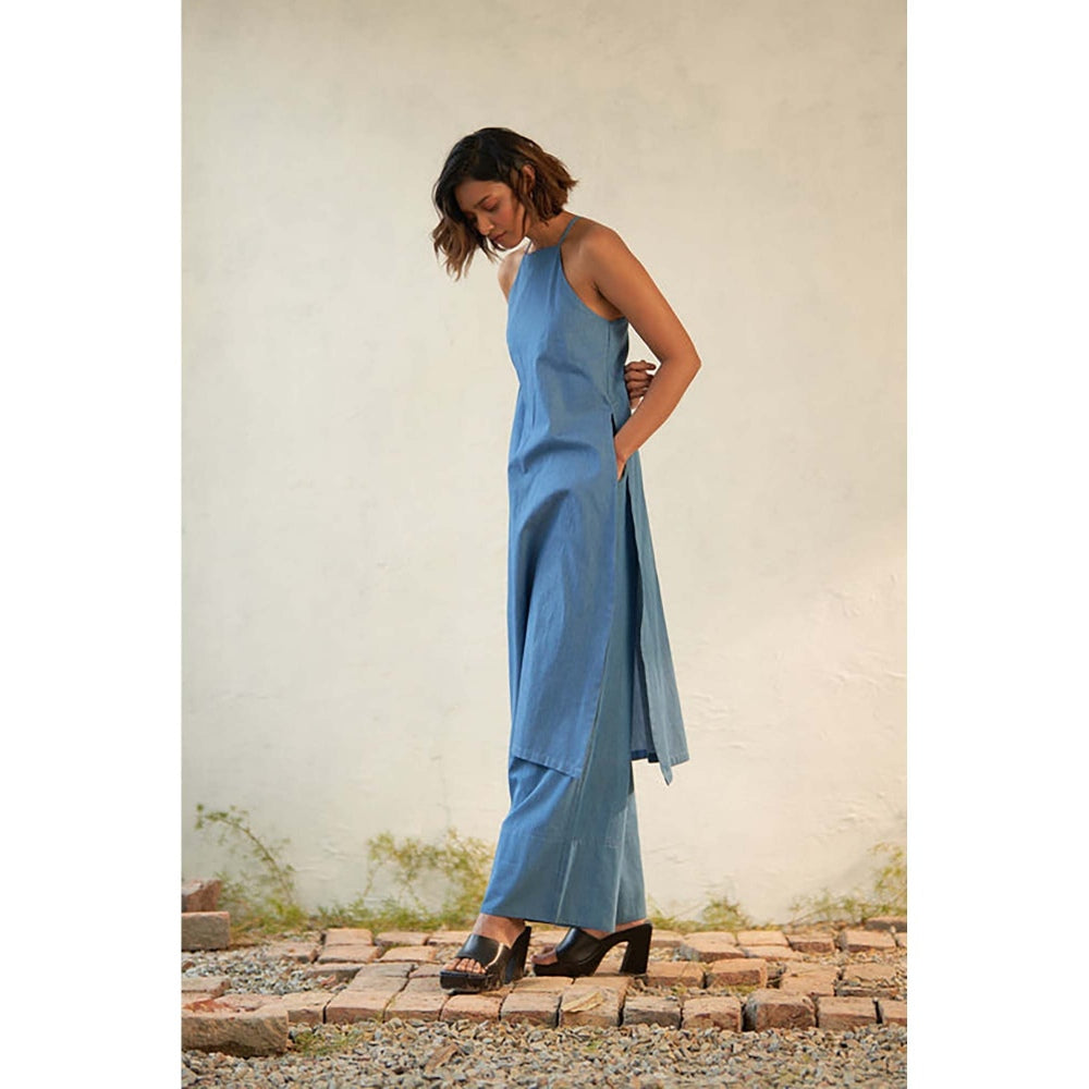 CANOOPI Women Blue Elegant Co-Ord Set