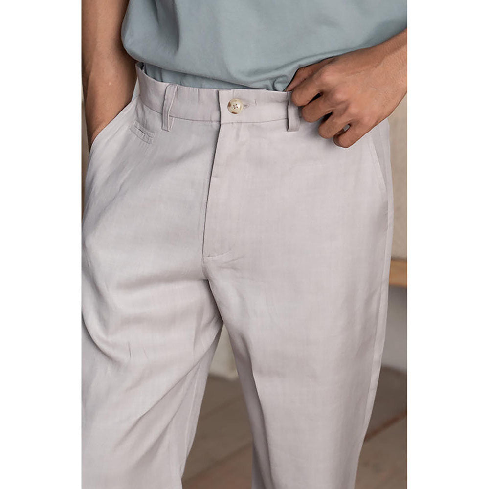 CANOOPI Grey Steel Glaze Solid Pant