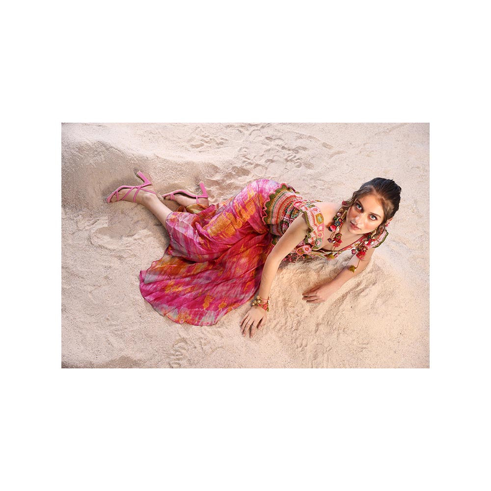 CAPISVIRLEO Crochet Corset Fitted Top