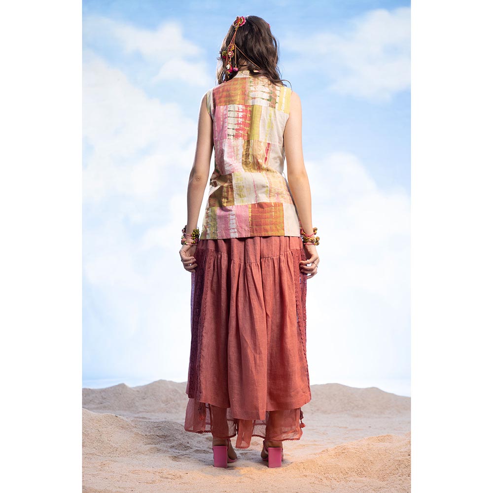 CAPISVIRLEO Patchwork Overlap Jacket