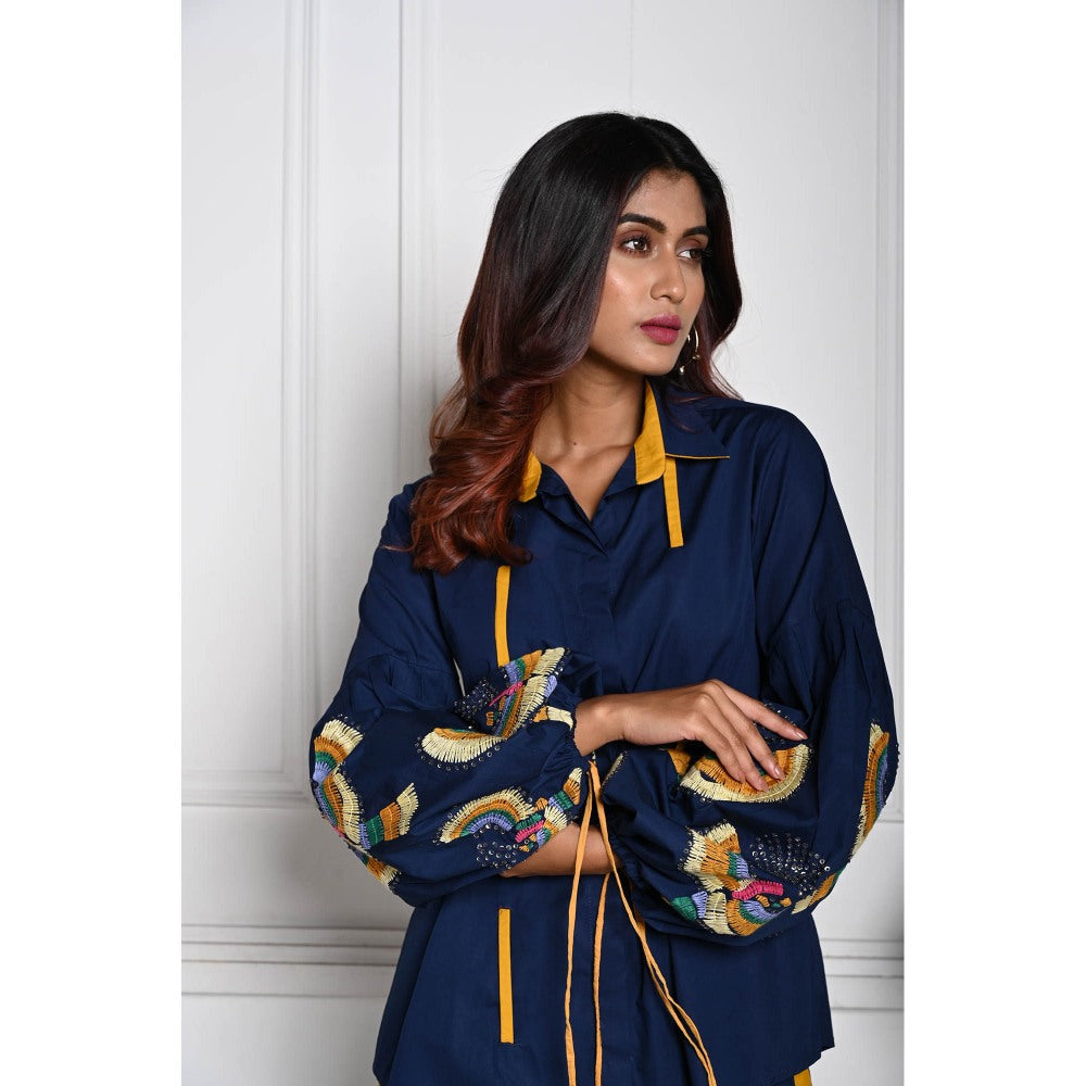 September Spring The Bird Embroidered Co-Ord (Set of 2)