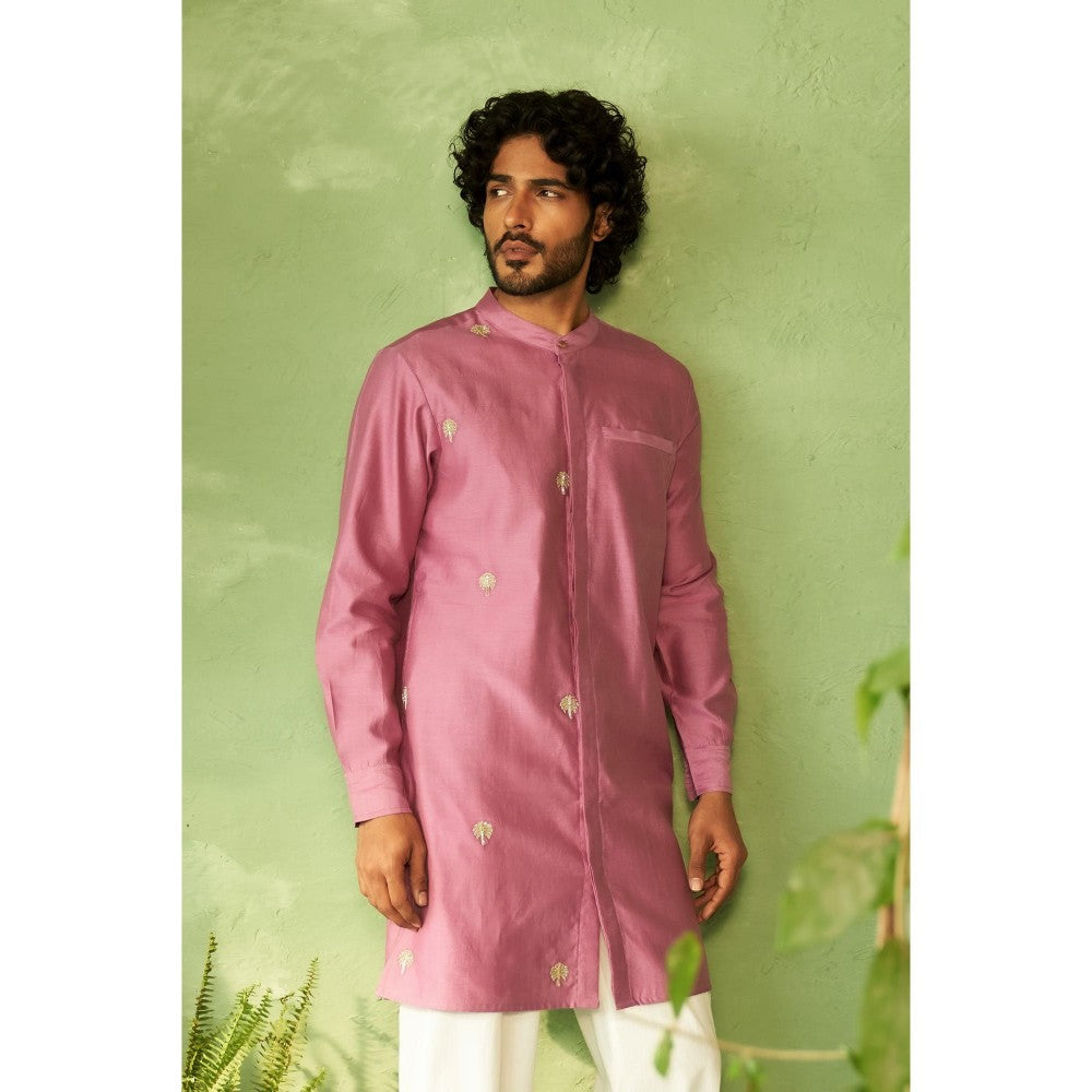 Charkhee Kinaara Front Open Kurta with Pyjama