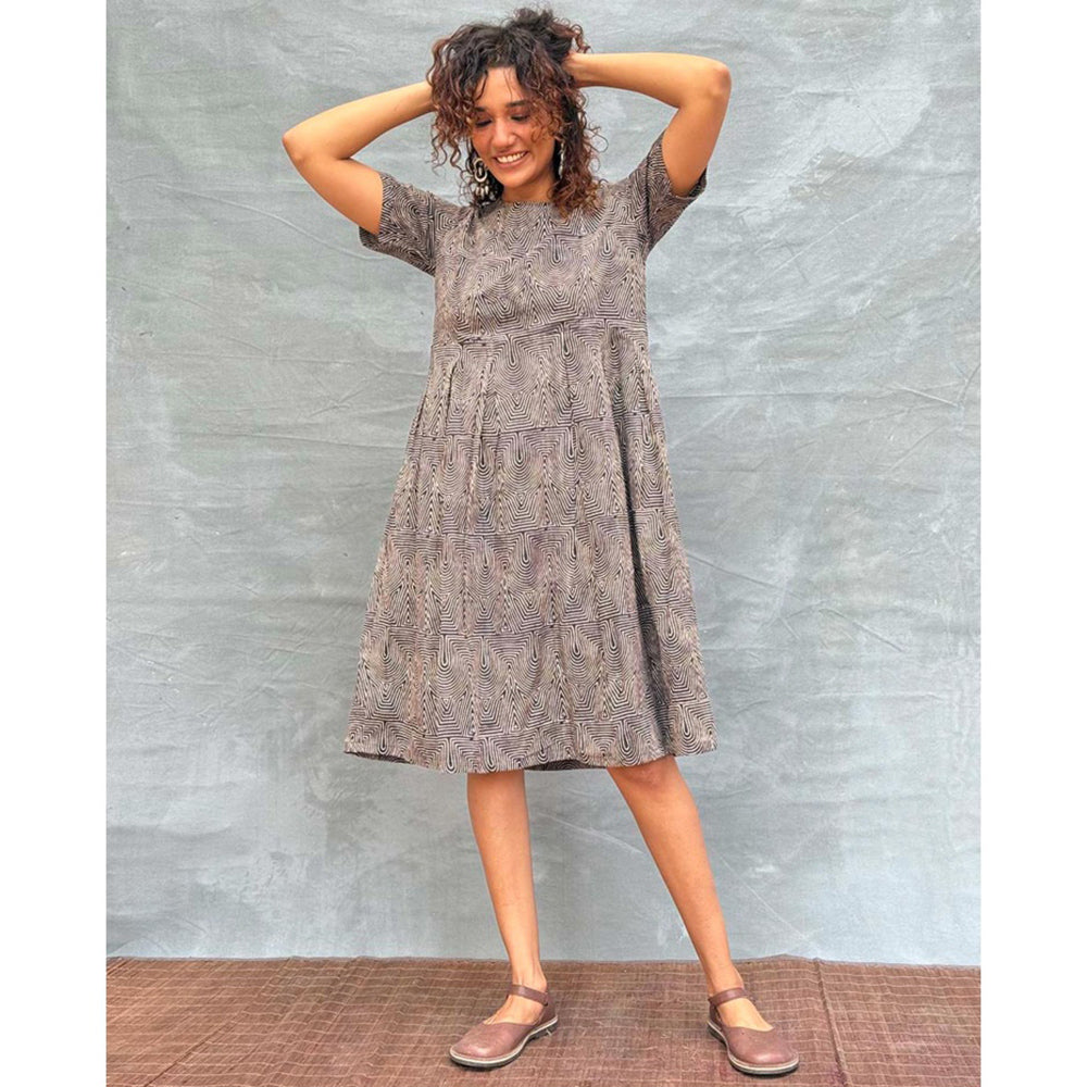 Chidiyaa Soil Threads Of Earth printed Cotton Dress