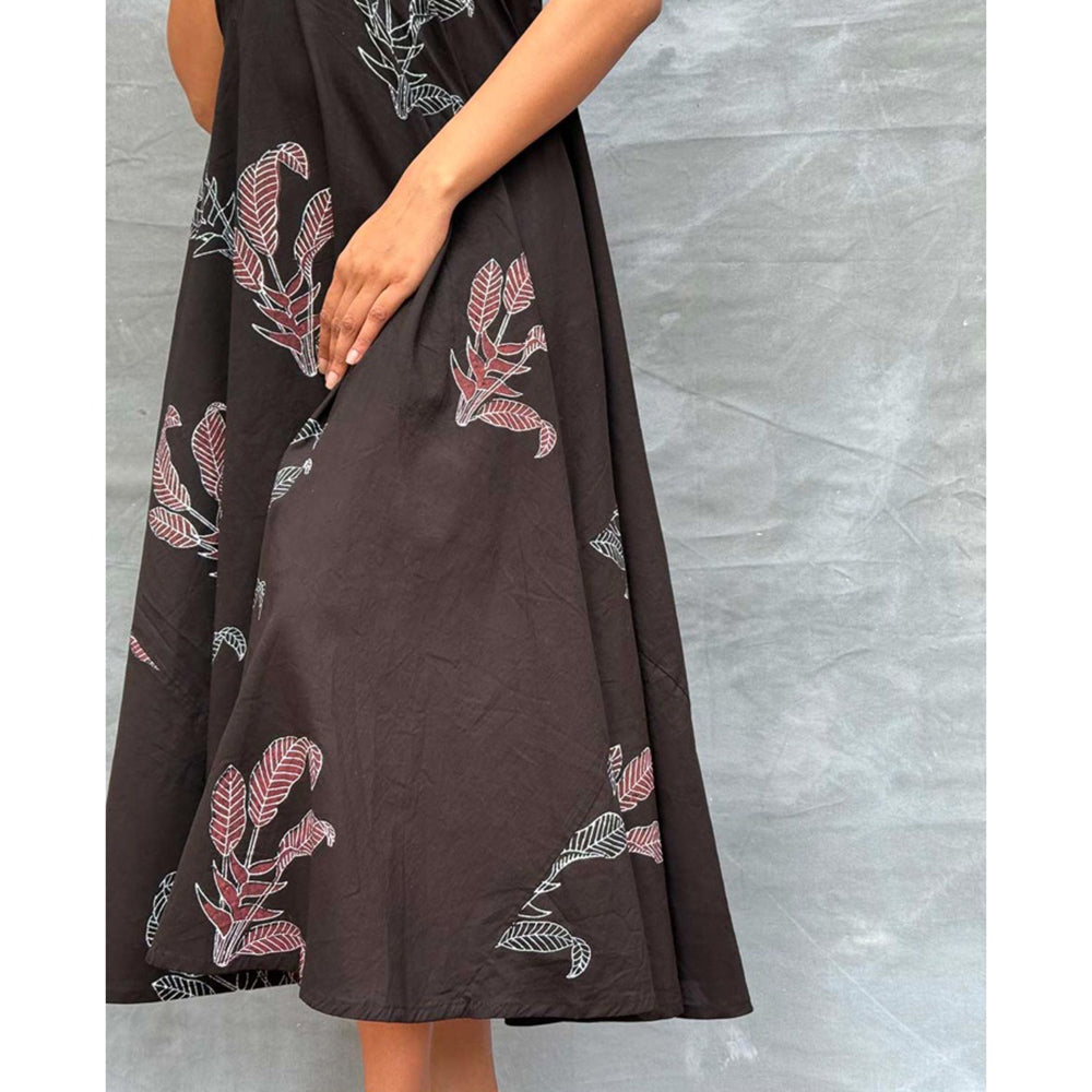 Chidiyaa Soil Wildflower Whispers printed Cotton Dress