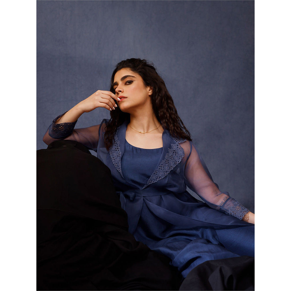 Chokhi Chorri Navy Blue Cyra Jacket (Set of 3)
