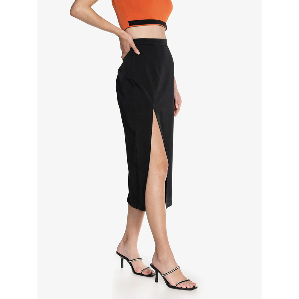 CILVR Women's Pencil Skirt with High Slit