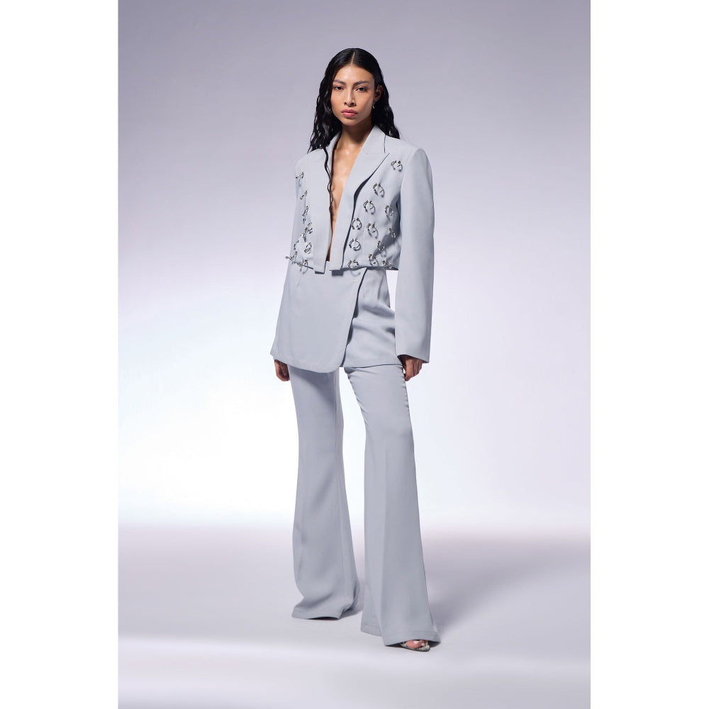 CILVR Ash Grey Septum Blazer