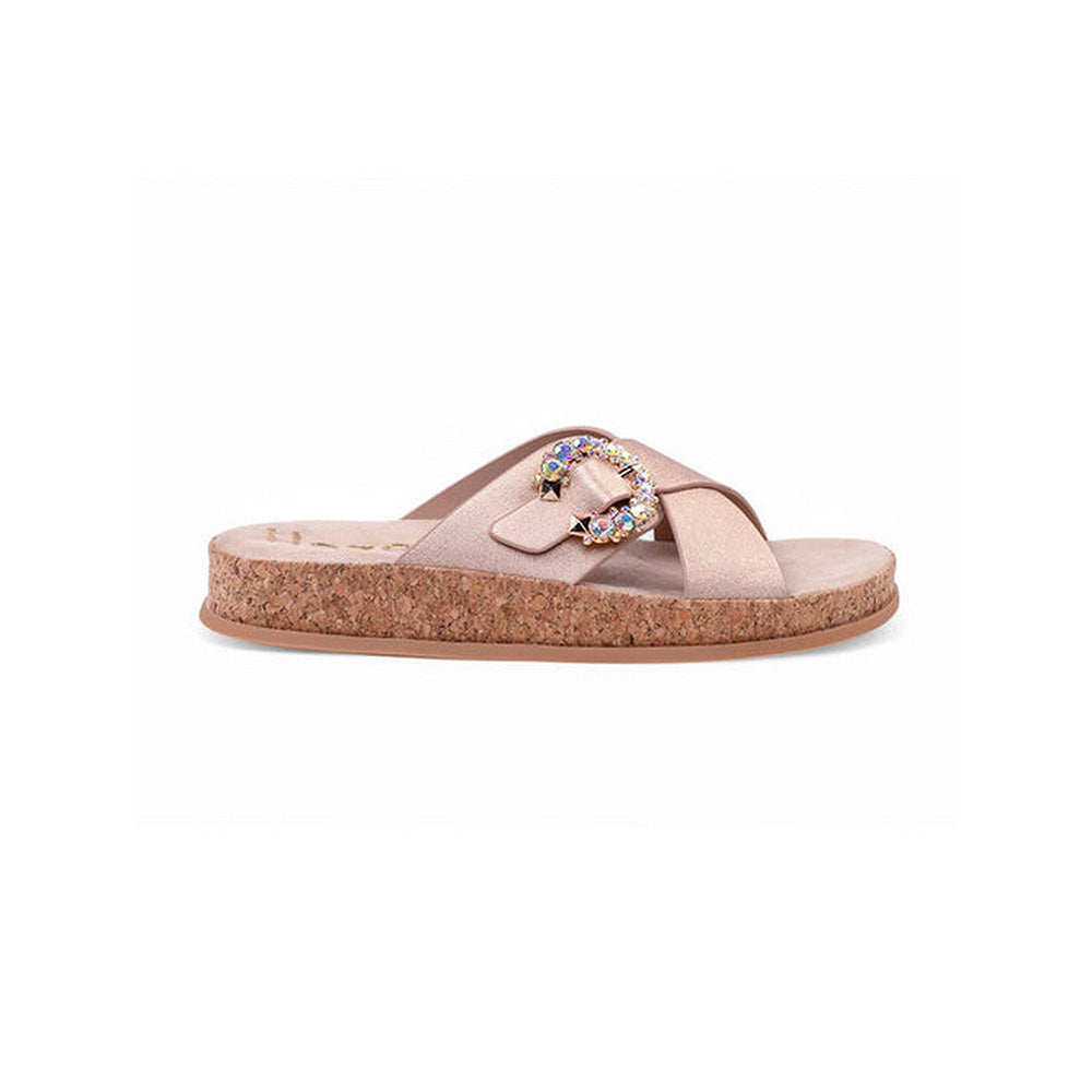 Coral Haze Women Gold Blossa Sandals