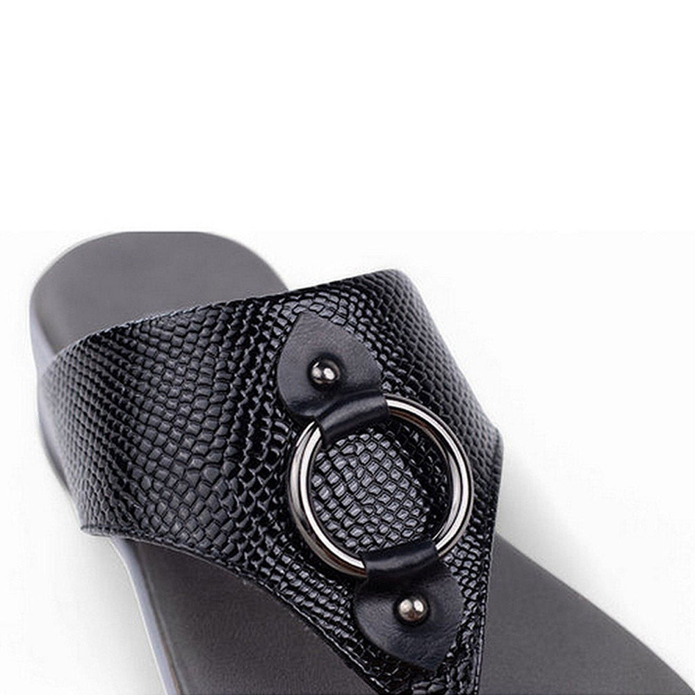 Coral Haze Women Black Cozy Sandals