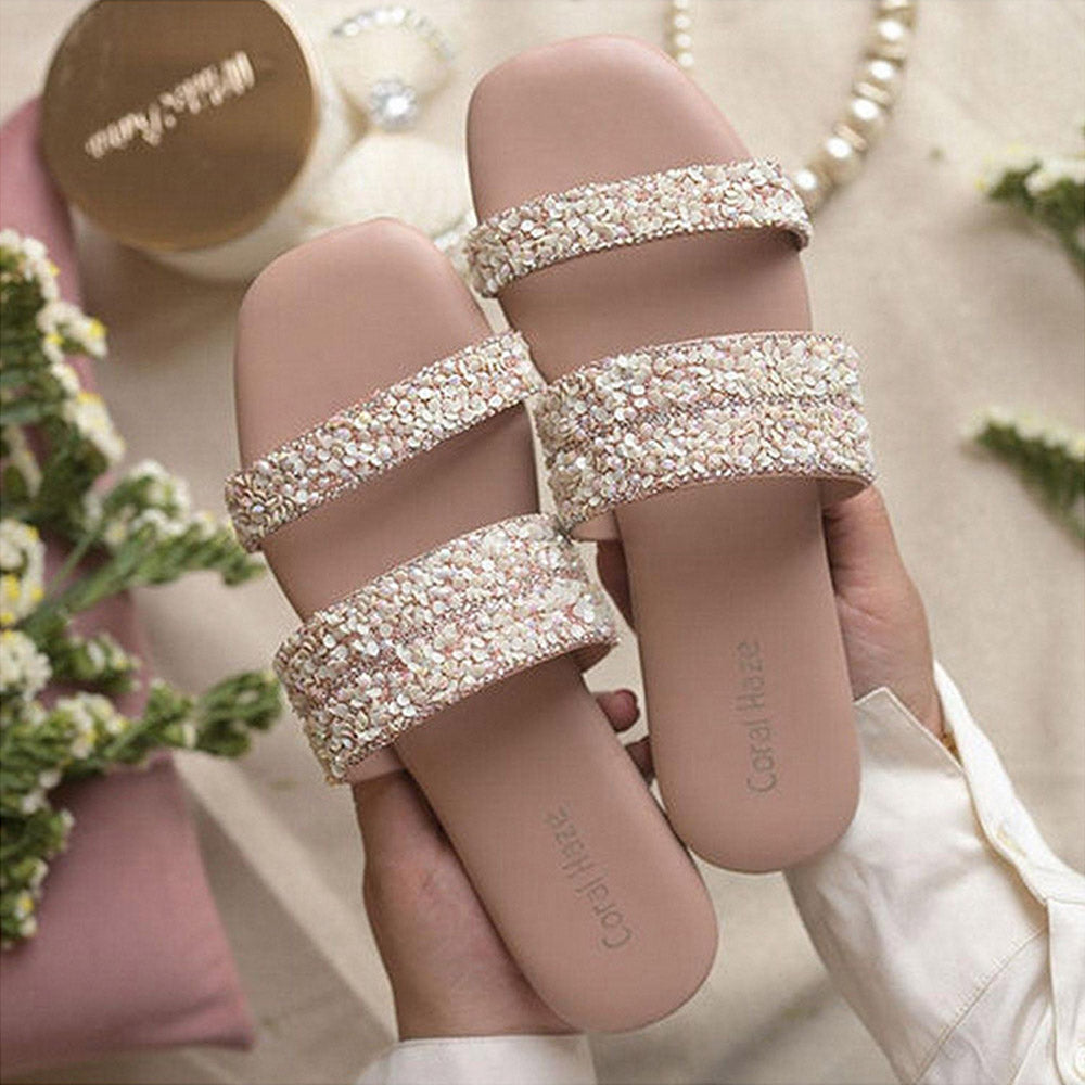 Coral Haze Women Peach Barbara Flats