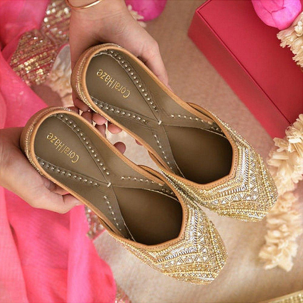 Coral Haze Nazaara Gold Juttis