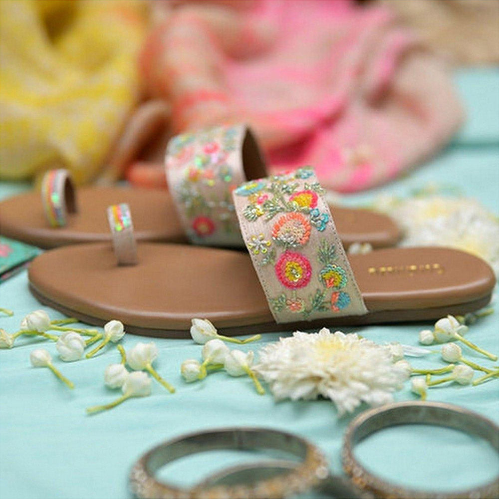 Coral Haze Freya Women Brown Kolhapuris