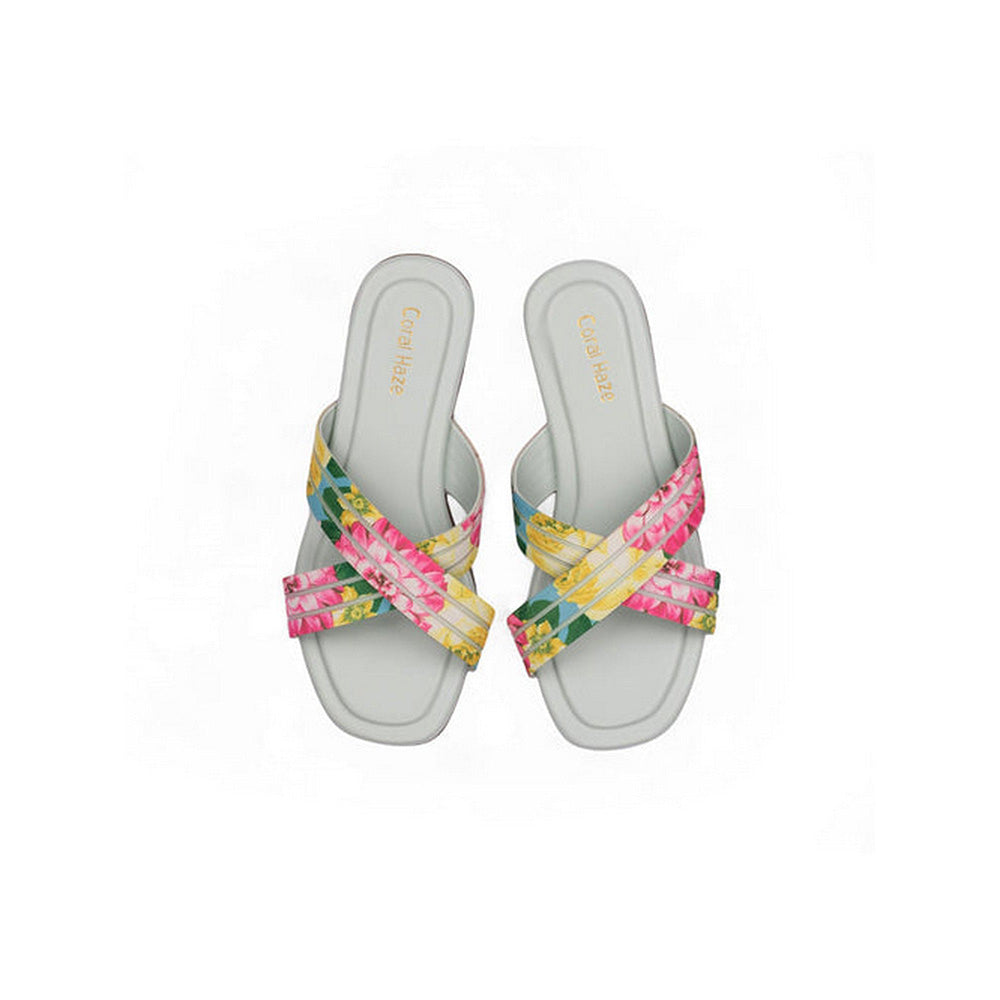 Coral Haze Glitzy Women Multi-Color Flats