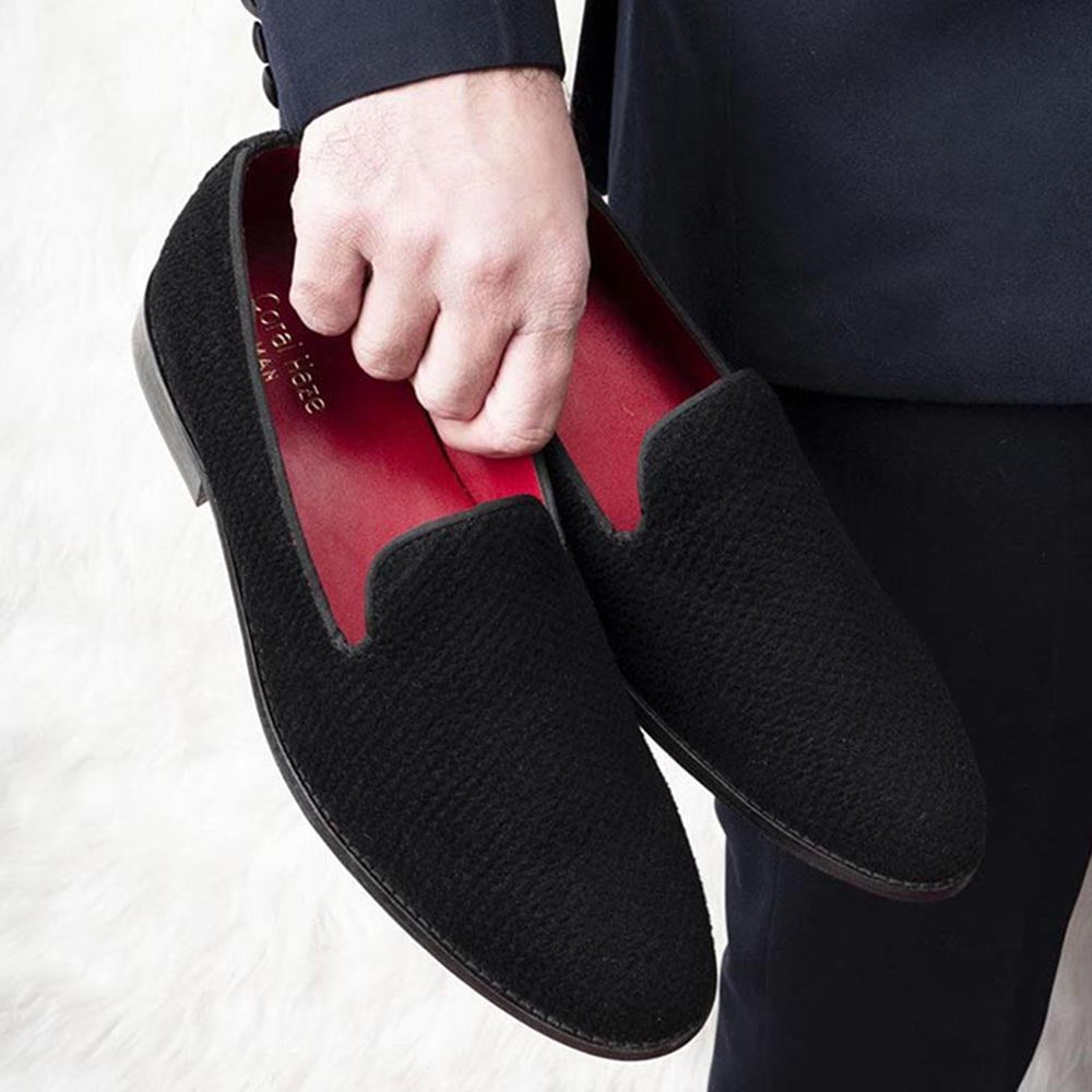 Coral Haze Black Victor Loafer