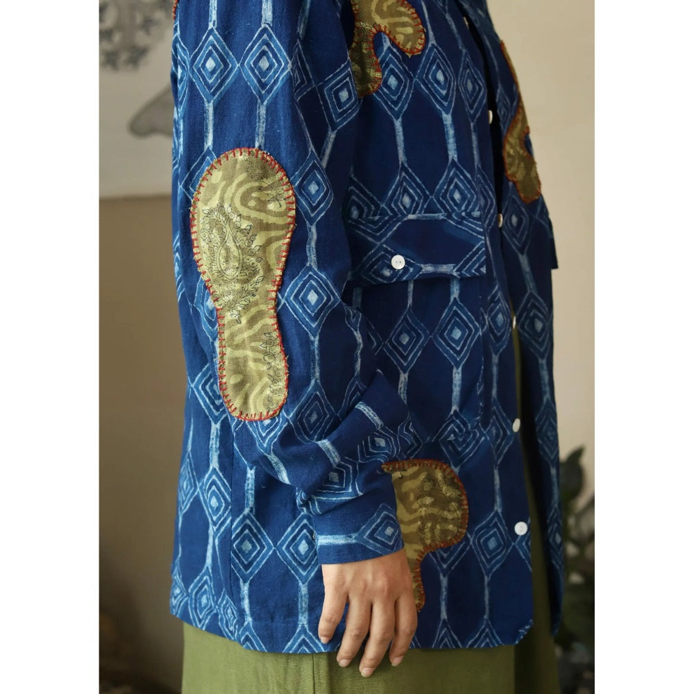Culture Kraft Neel Unisex Indigo Khadi Shirt