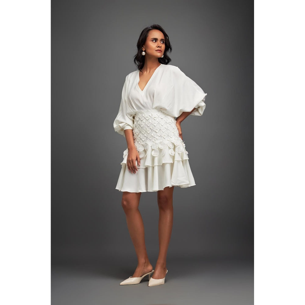 Deepika Arora White Mini Dress