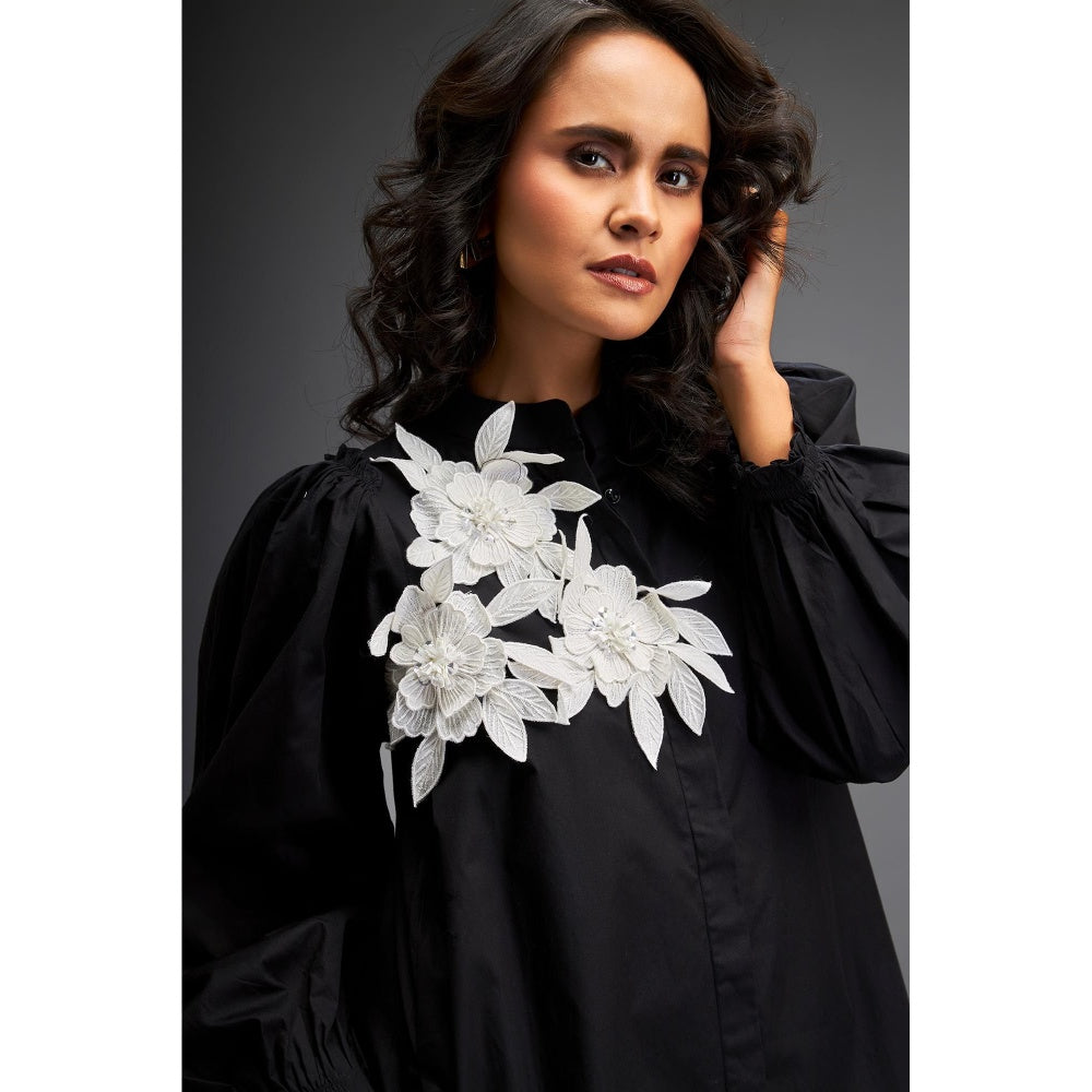 Deepika Arora Black Knee Length Dress