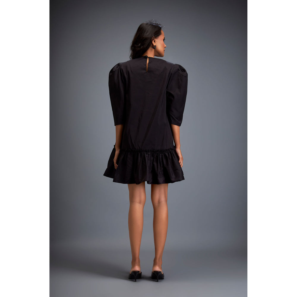 Deepika Arora Womens Black Dress