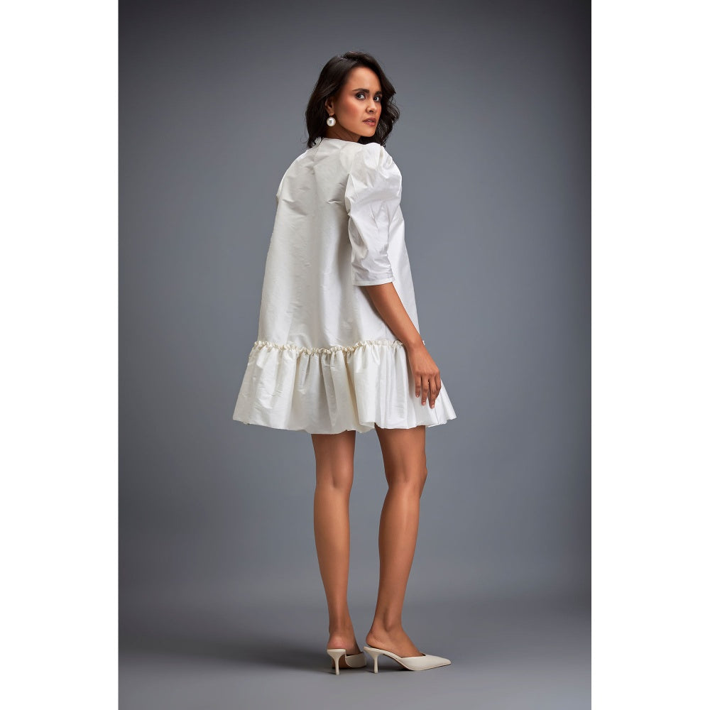 Deepika Arora Womens White Dress