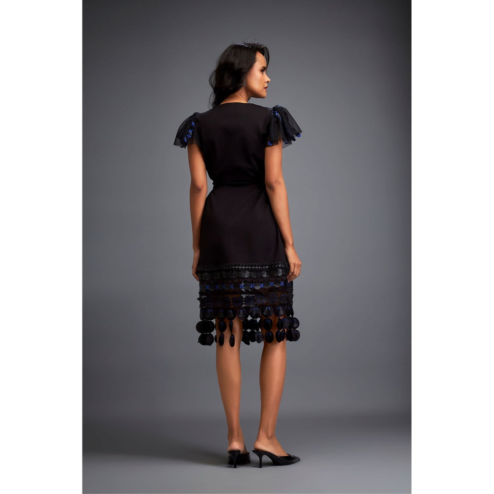 Deepika Arora Womens Black Dress