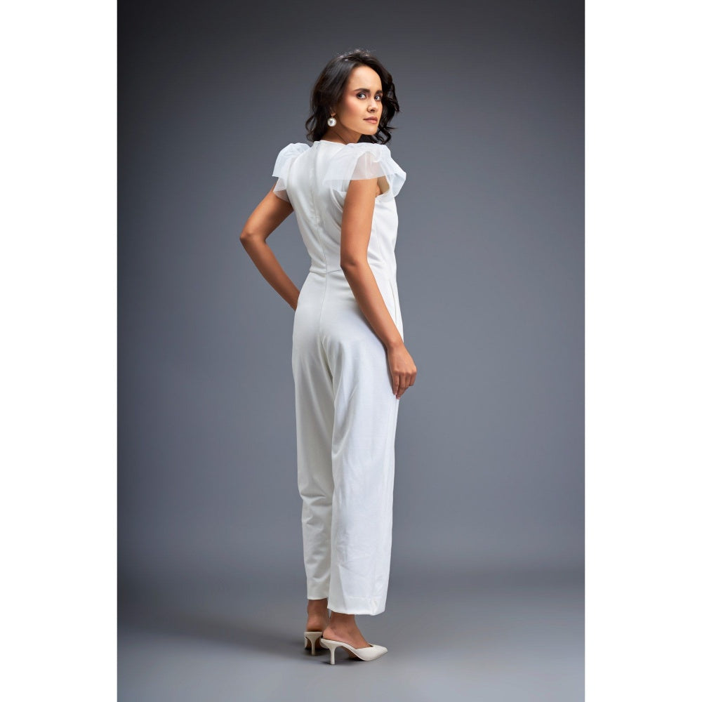 Deepika Arora Woemns White Jumpsuit