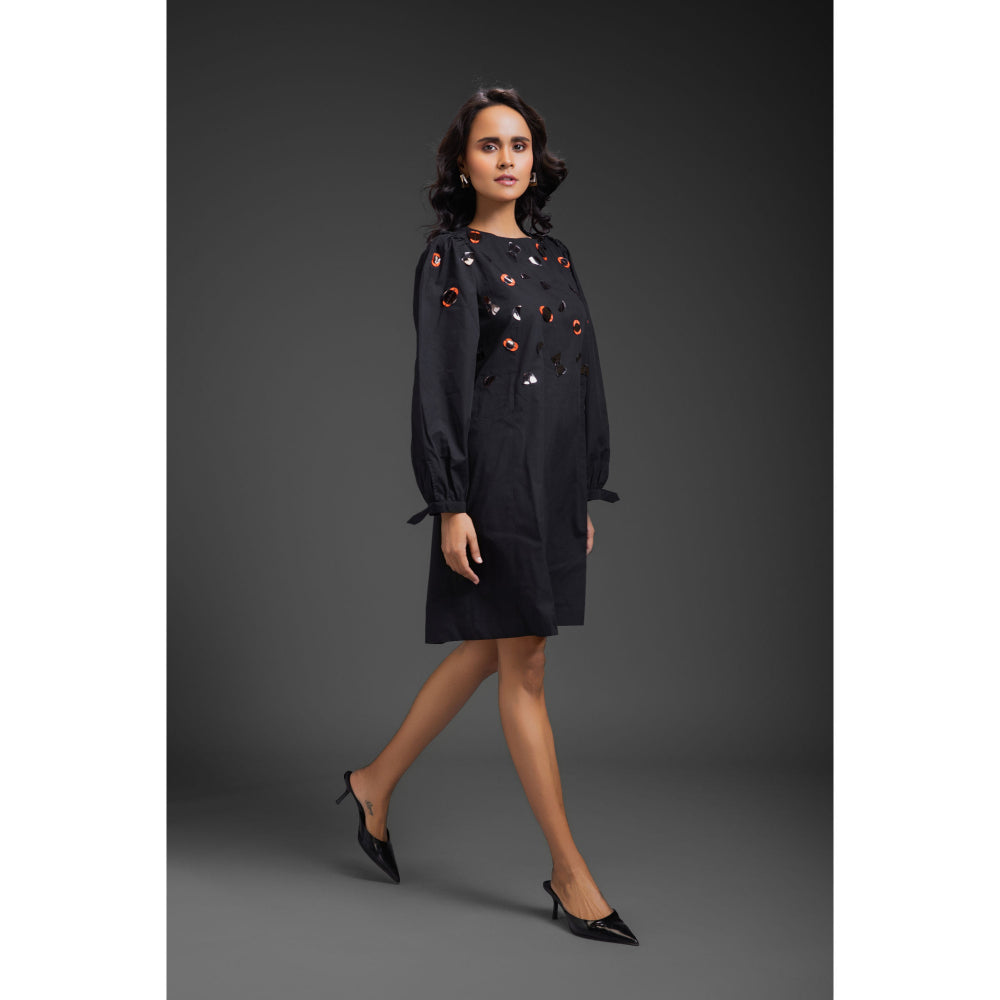 Deepika Arora Womens Black Mini Dress