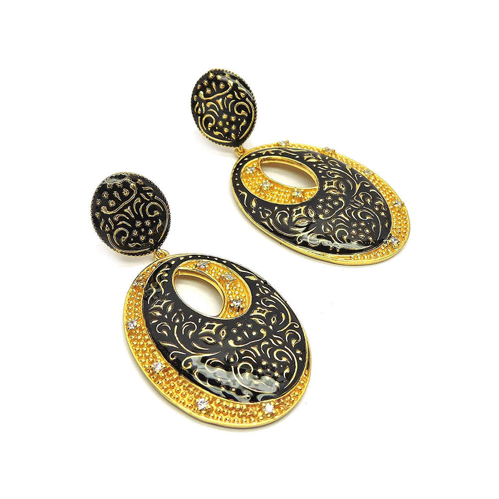 Divino Bonbon Mystery Black Danglers