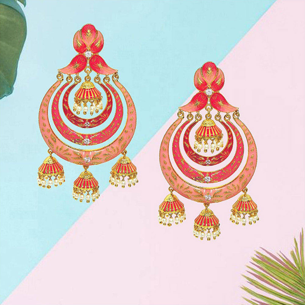 Divino Pink Royal Robes Earrings