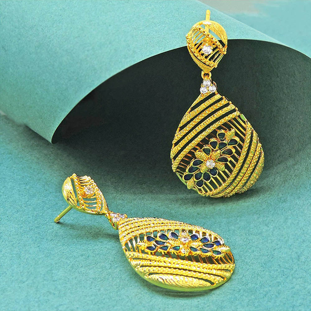 Divino Carbon Black Midnight Dust Danglers