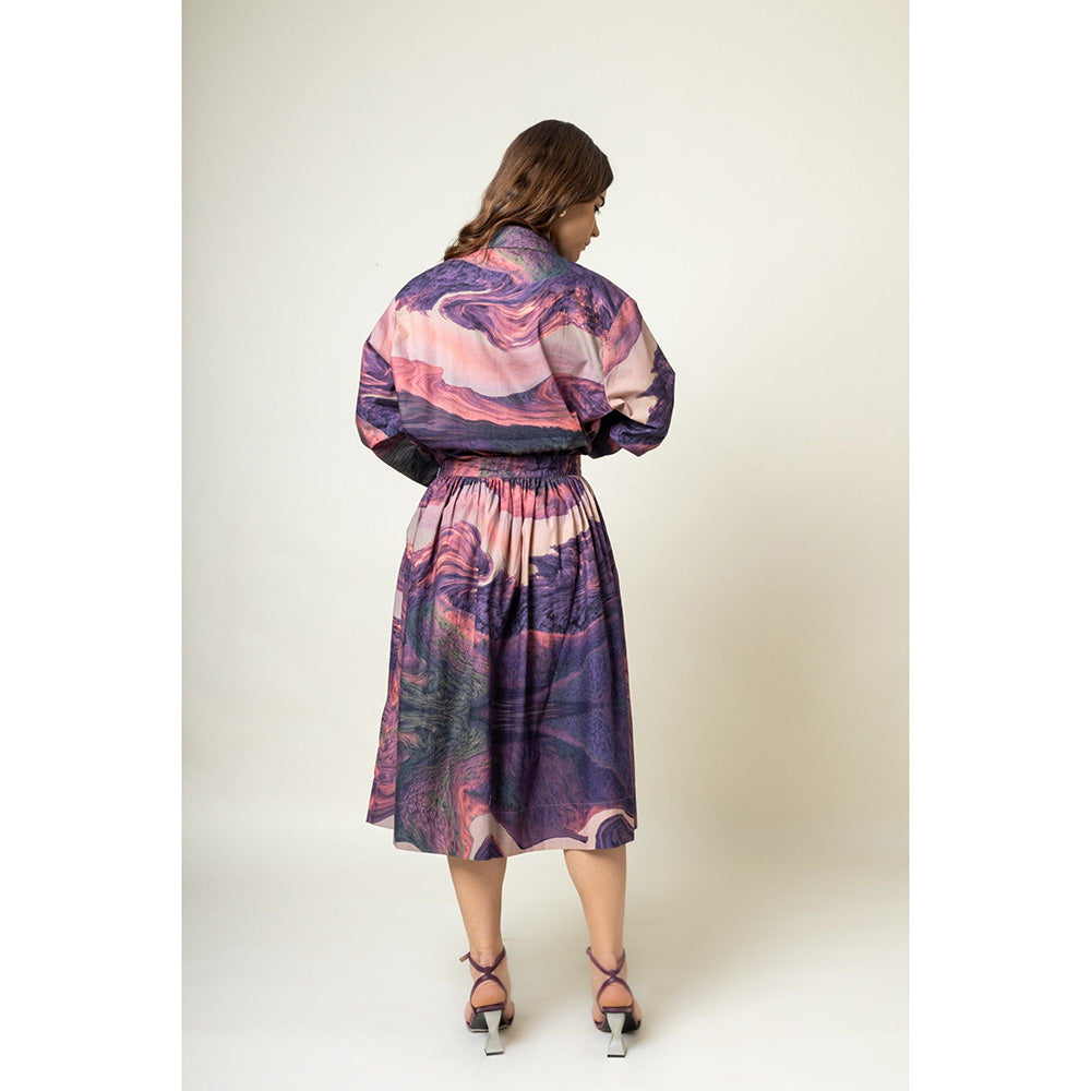 Doodlage Printed Skirt with Shirt (Set of 2)